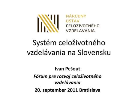 Systém celoživotného vzdelávania na Slovensku