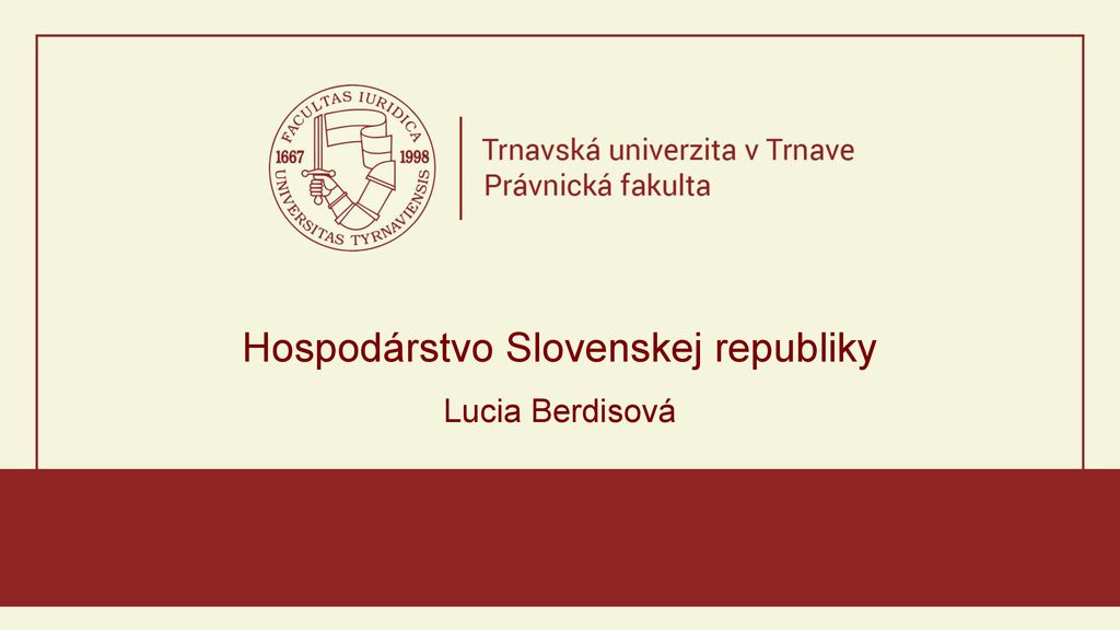 Hospodárstvo Slovenskej republiky