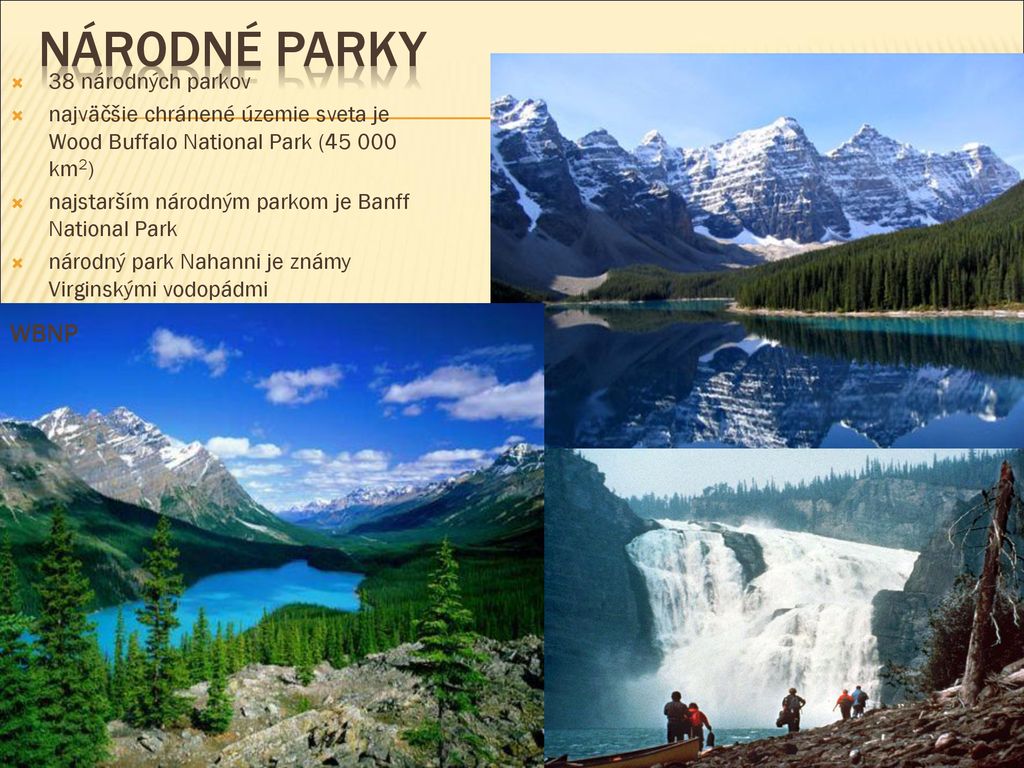 Národné parky WBNP 38 národných parkov