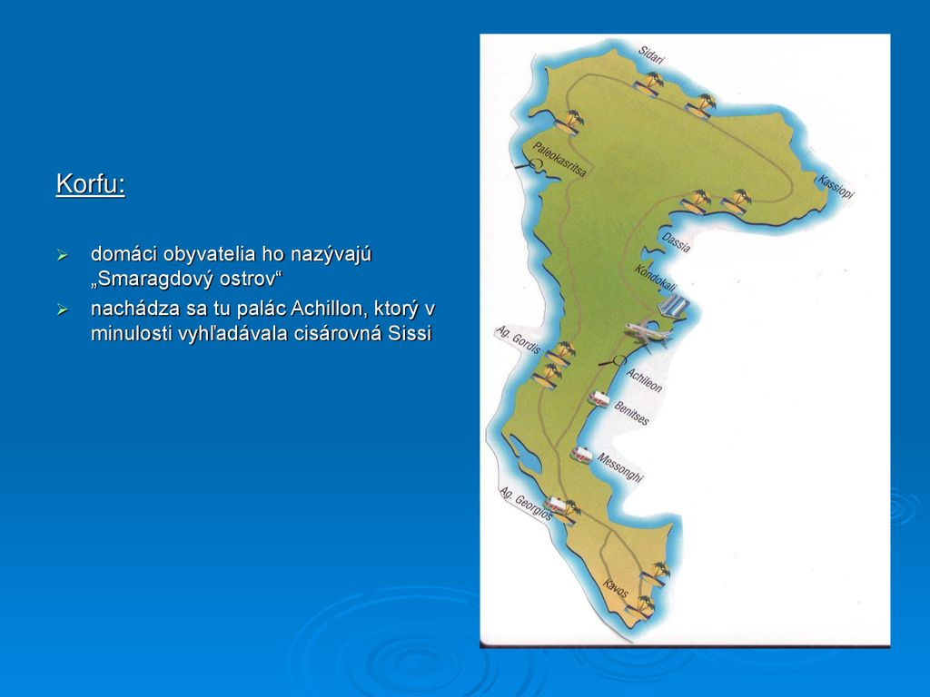 Korfu: domáci obyvatelia ho nazývajú „Smaragdový ostrov