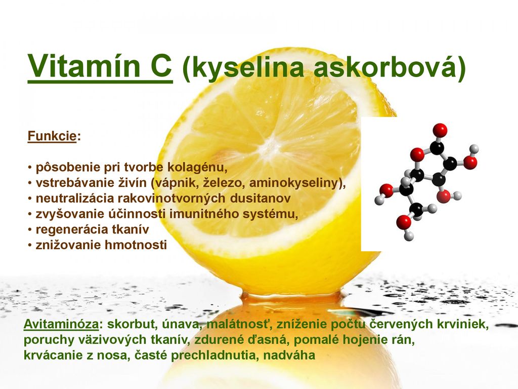 Vitamín C (kyselina askorbová)