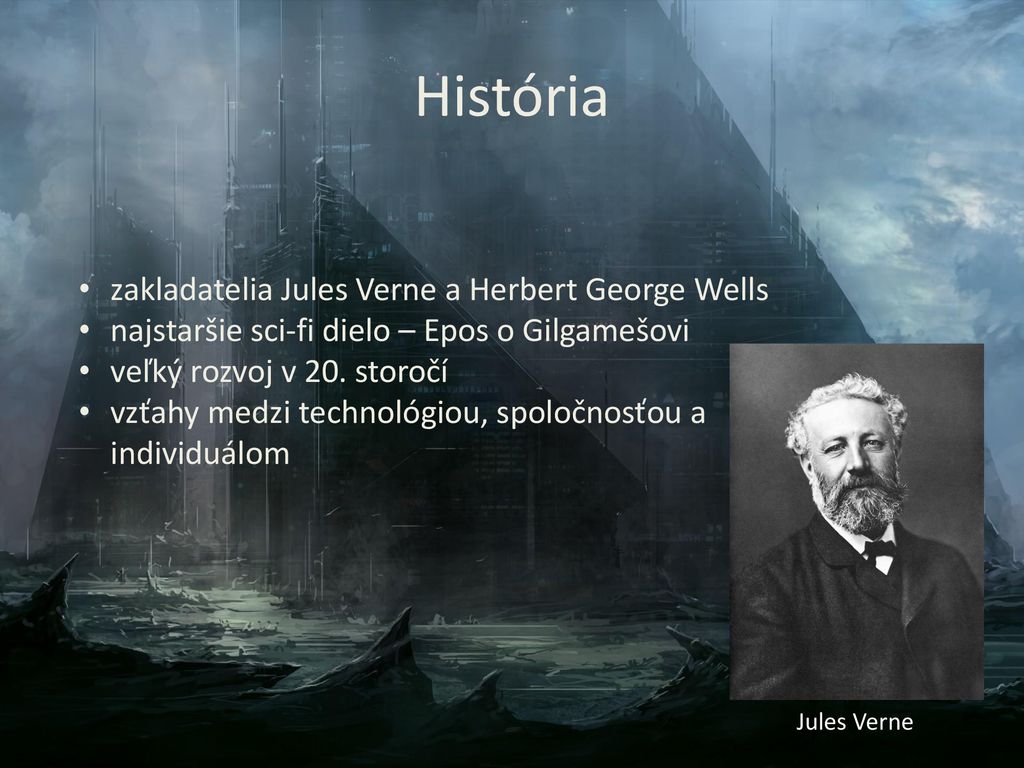 História zakladatelia Jules Verne a Herbert George Wells