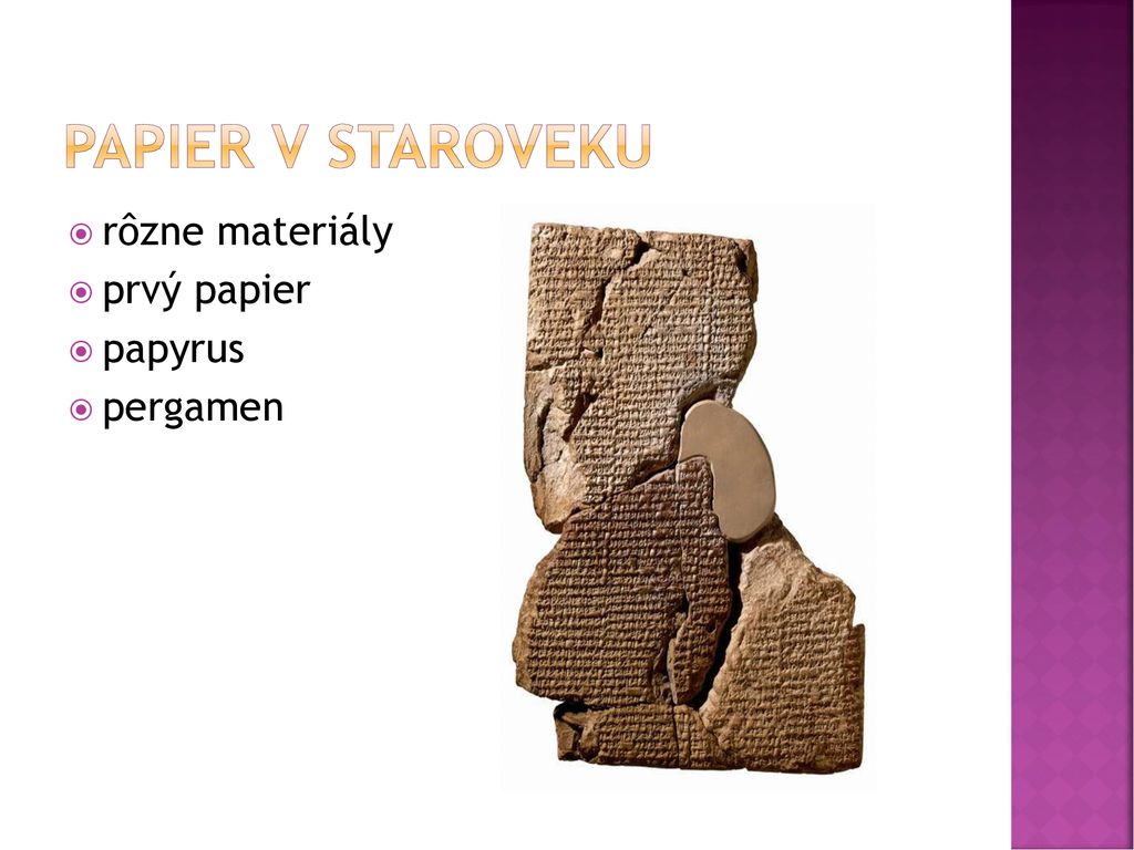 Papier v staroveku rôzne materiály prvý papier papyrus pergamen