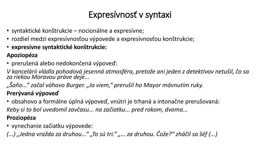 Expresívnosť v syntaxi