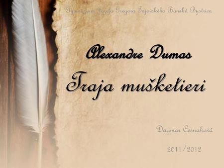Alexandre Dumas Traja mušketieri