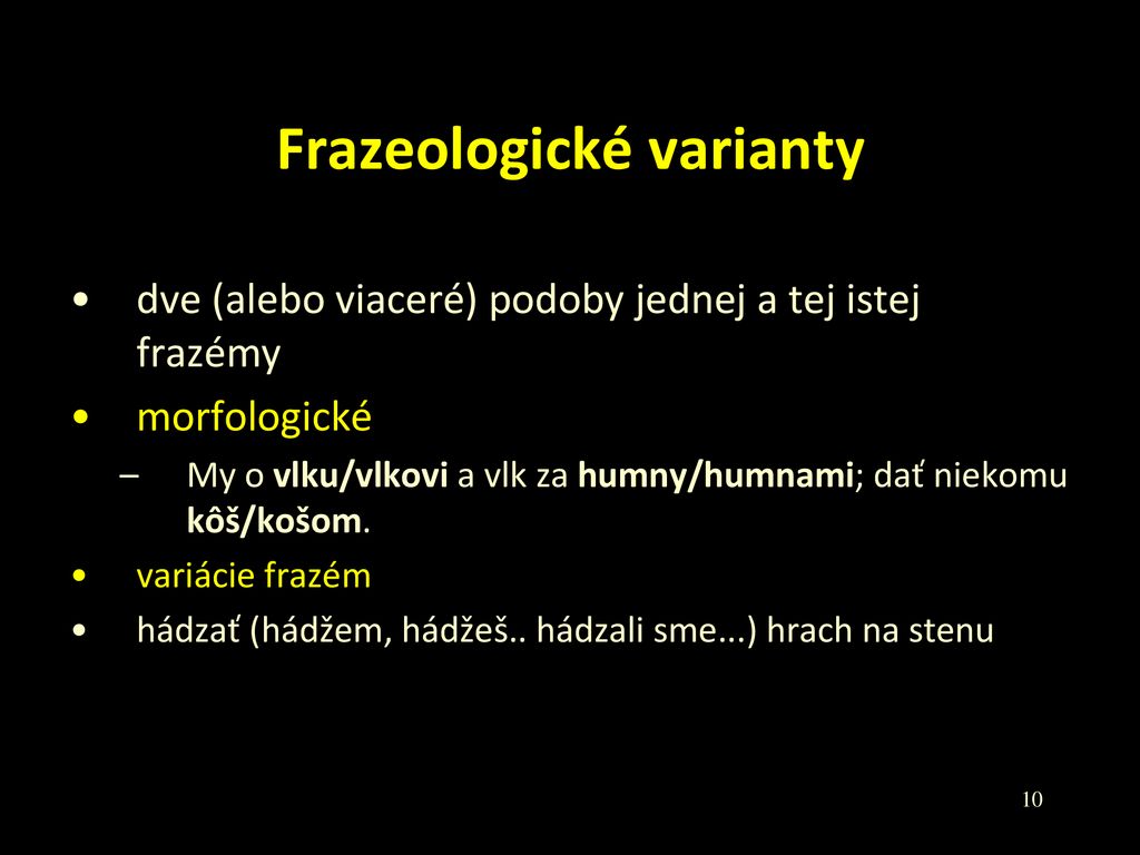 Frazeologické varianty