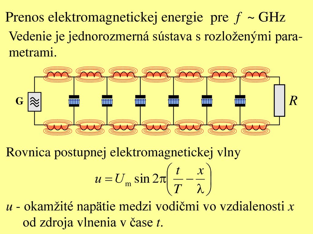 Prenos elektromagnetickej energie pre f ~ GHz