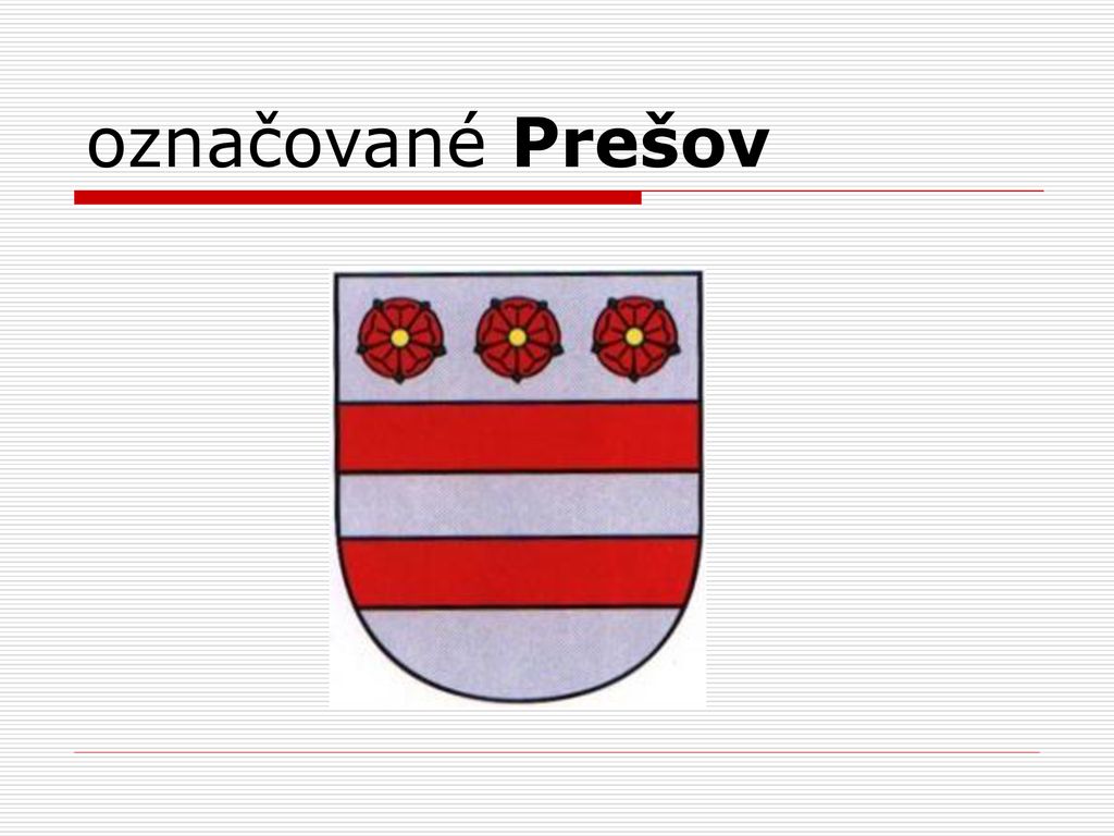 označované Prešov