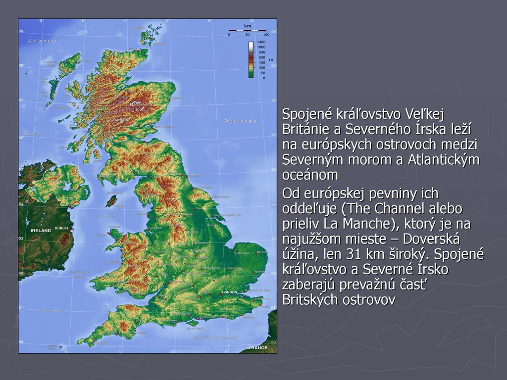 Spojené kráľovstvo Veľkej Británie a Severného Írska leží na európskych ostrovoch medzi Severným morom a Atlantickým oceánom