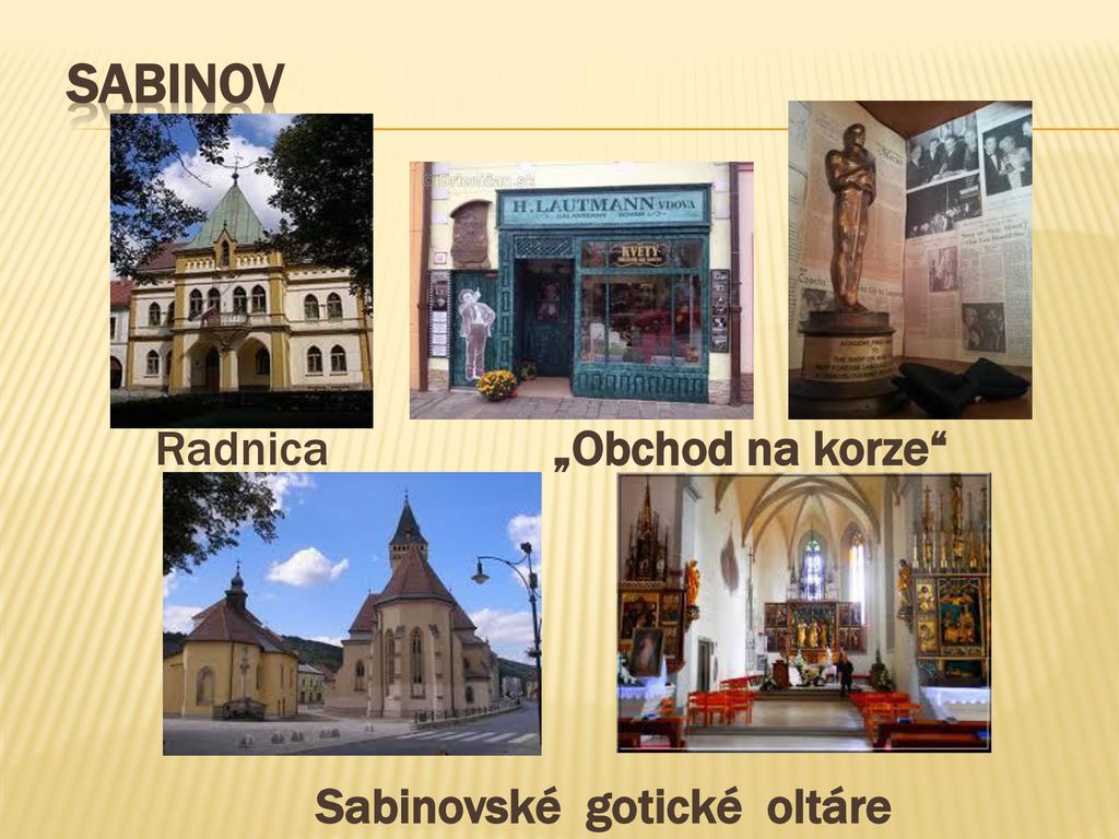 SABINOV Radnica „Obchod na korze Sabinovské gotické oltáre