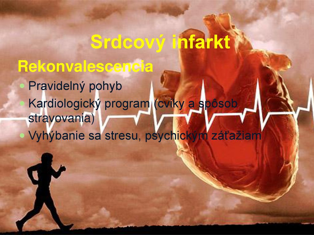 Srdcový infarkt Rekonvalescencia Pravidelný pohyb