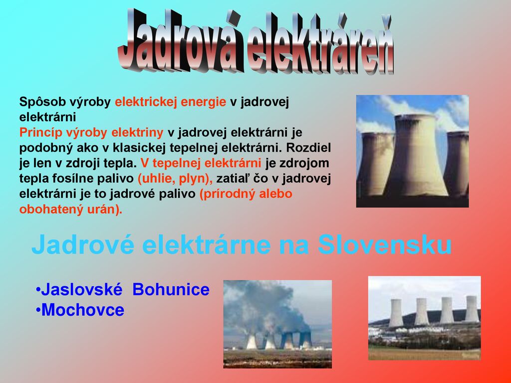 Jadrové elektrárne na Slovensku