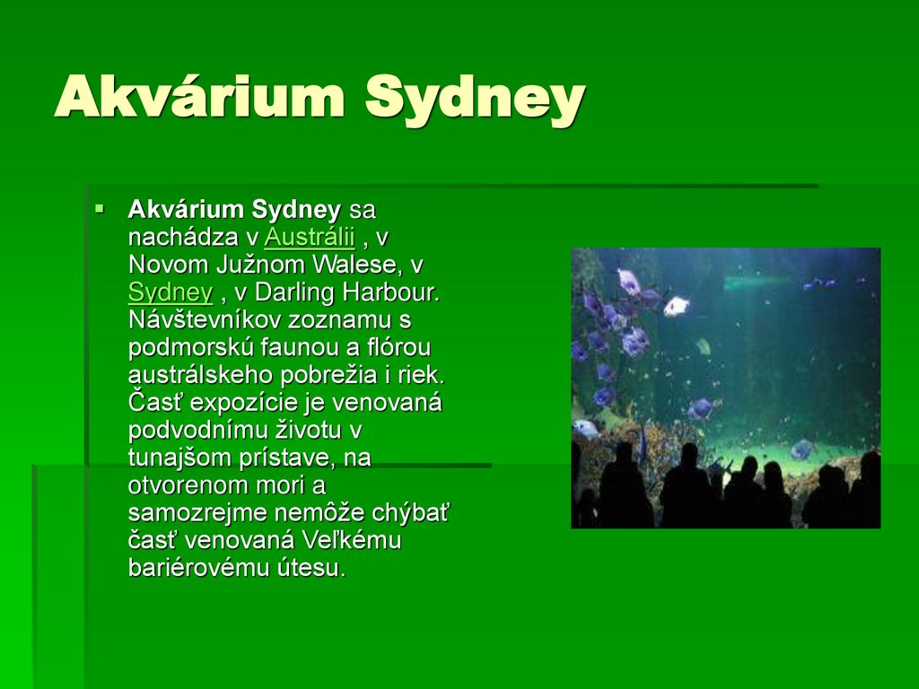 Akvárium Sydney