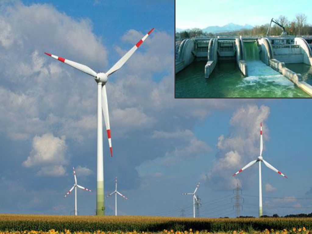 V Rakúsku ale aj Švajčiarsku prevládajú veterné a vodné elektrárne