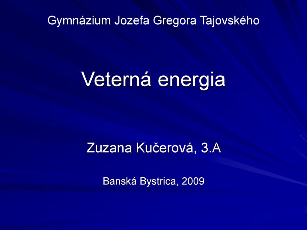 Zuzana Kučerová, 3.A Banská Bystrica, 2009