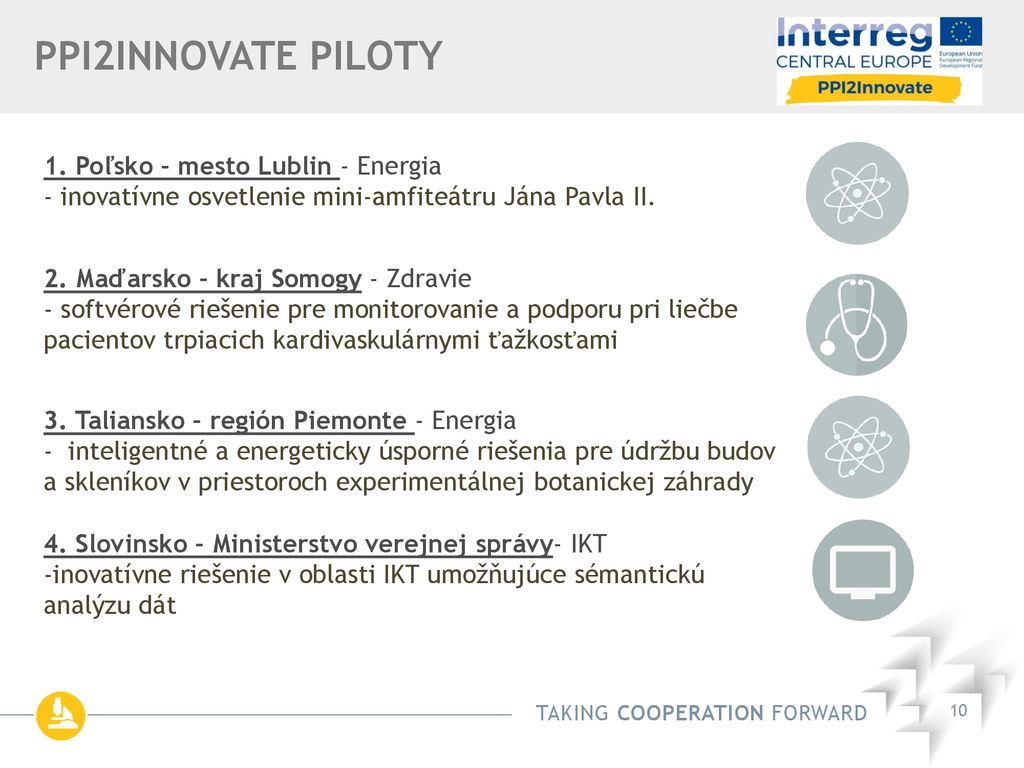 Ppi2innovate piloty 1. Poľsko – mesto Lublin - Energia - inovatívne osvetlenie mini-amfiteátru Jána Pavla II.